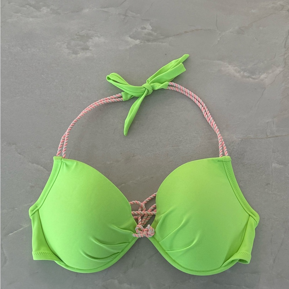 Neon Green Bikini Top
